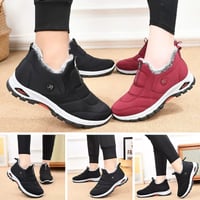 Couple's winter velvet and thick cotton shoes