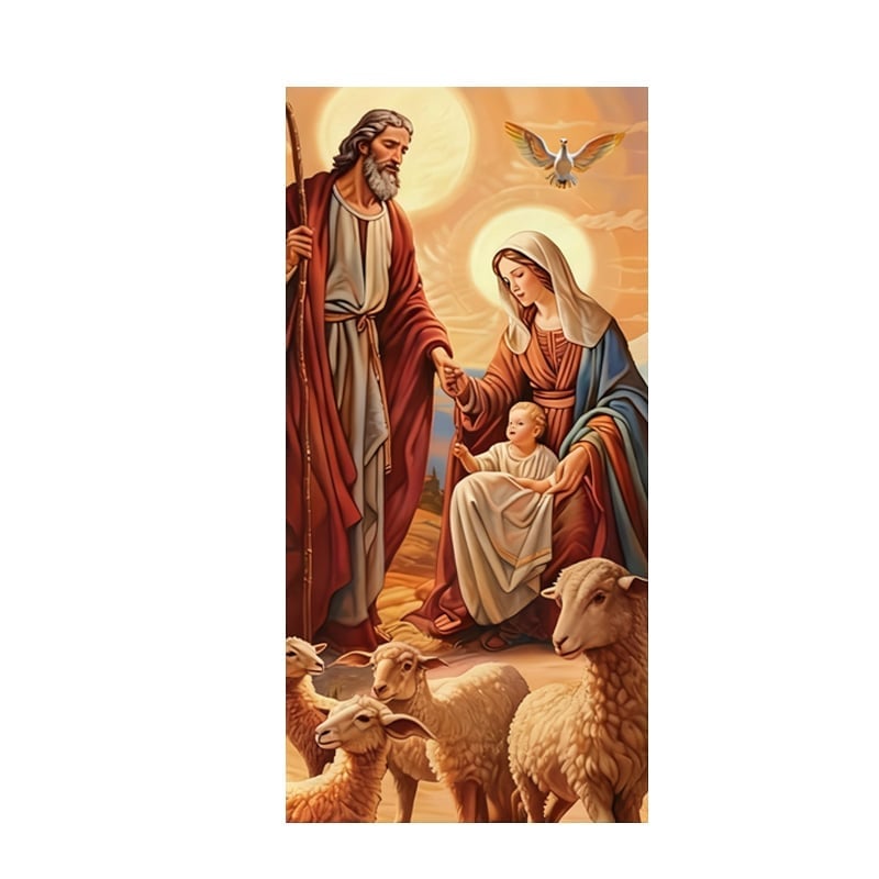 Christmas Door Curtain Atmosphere Banner