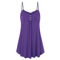 V-ringad enfärgad camisole