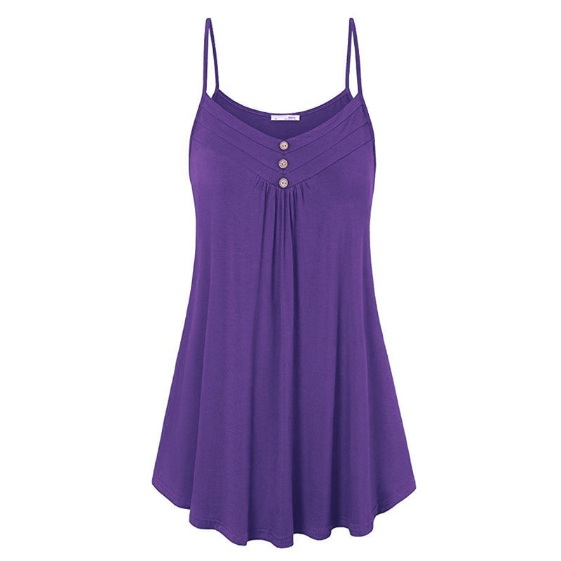 V-ringad enfärgad camisole
