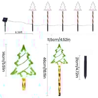 Solar Christmas Tree Lawn Lights