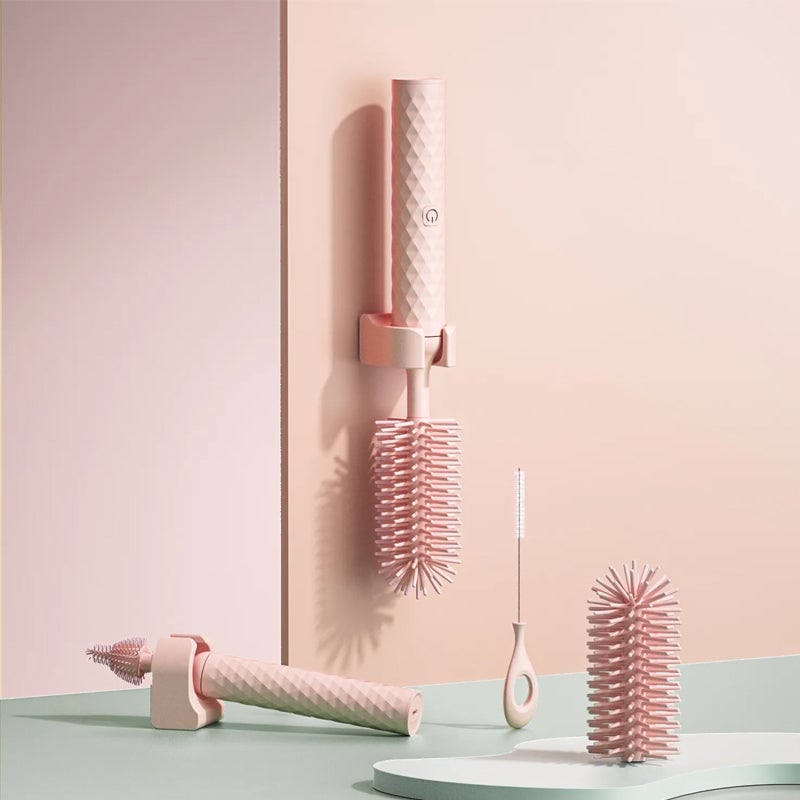 Spazzola elettrica per bottiglie in silicone
