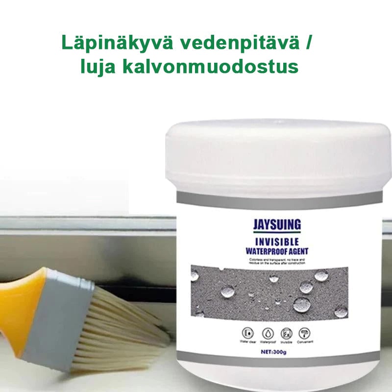 Läpinäkyvä vedenpitävä pinnoiteaine