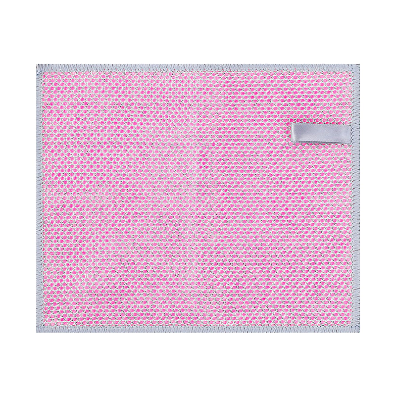 Verdikte schoonmaakdoek van zilverdraad