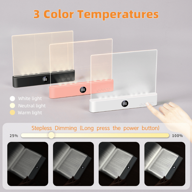 LED Panel Reading Light with Timer