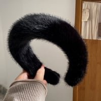 Warm Faux Mink Plush Headband