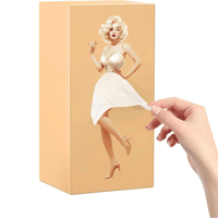 Fluffy Skirt Girls Tissue Box