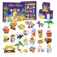 2025 Nativity Advent Calendar – 24-Day Building Block Set Christmas Countdown Gift