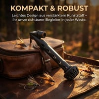 Magnetischer Fliegenfaden-Einfädler und Knotenbindewerkzeug