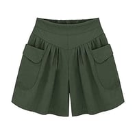 Loose Soft Cotton Wide Leg Pocket Shorts