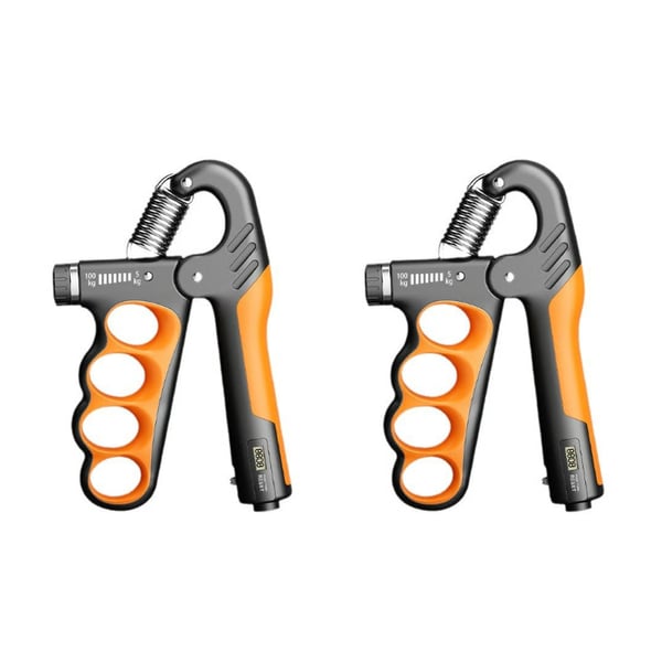 Adjustable electronic counting strength grip