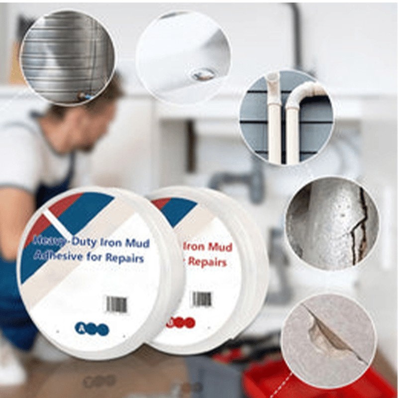 Heavy-Duty Iron Mud Adhesive for Repairs