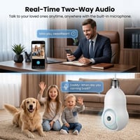 Smart Light Bulb Security Camera