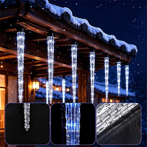 Music sync icicle lights reacting to a party beat