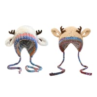 Cute Christmas Antler Beanie Hat