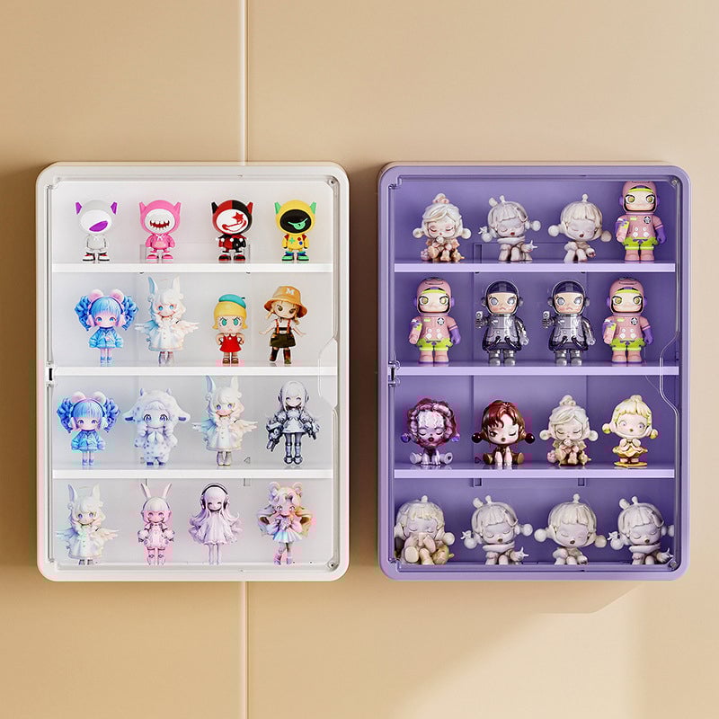 Wall-mounted blind box storage and display rack