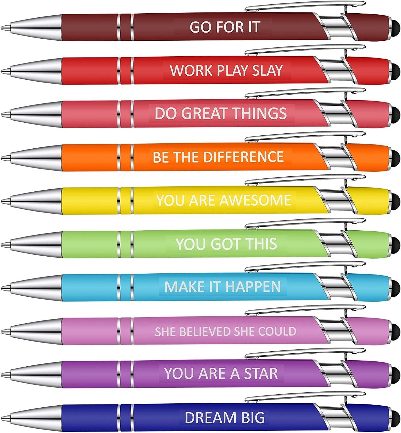 10 pcs Funny Office Ballpoint Pens(Black Ink)