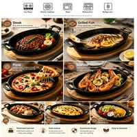 Sakerplus® Small Cast Iron Skillet Set