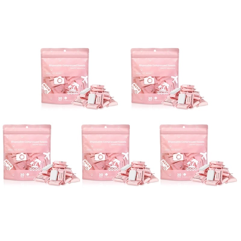 Compressed Travel Towels – Individually Wrapped Disposable Face Towels