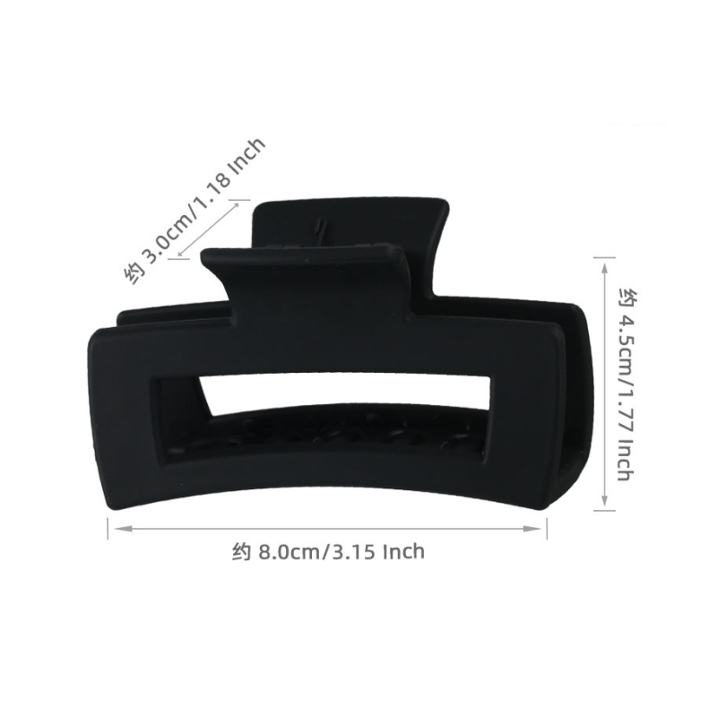 Minimalistische Silikon-Haifisch-Haarklammer