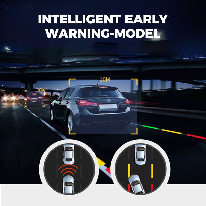 1080P HD 360° roterende Mini ADAS-dashcam