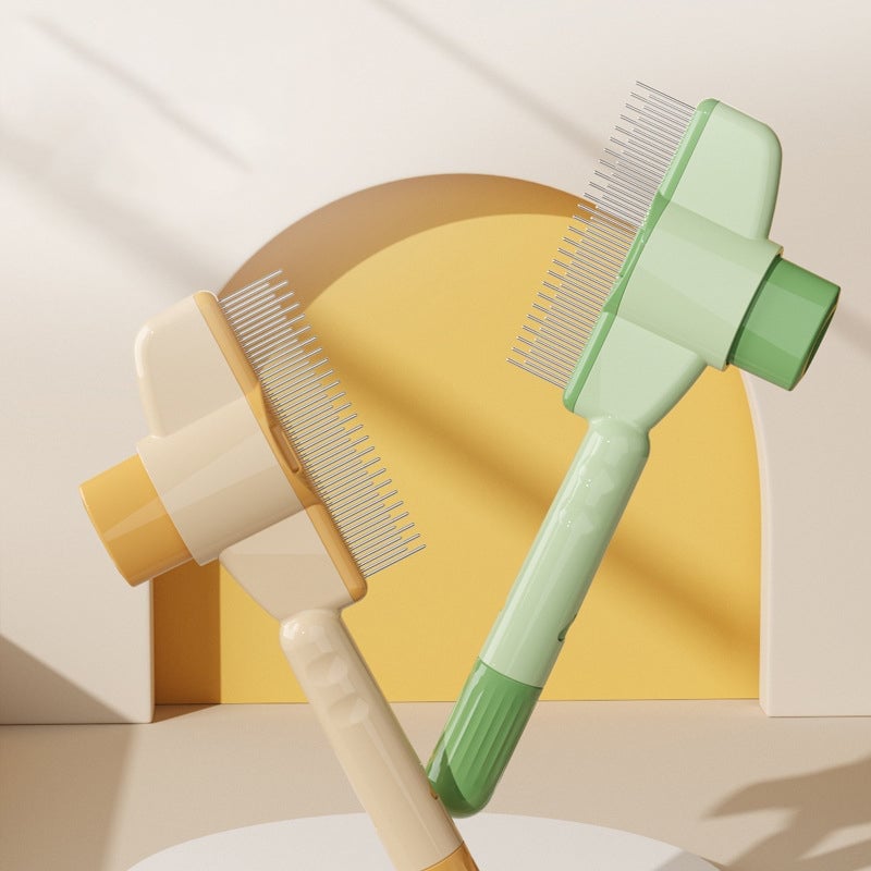 【Sale】Self-cleaning Pet Flea Comb Grooming Brush