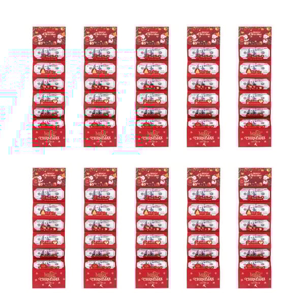 Sakerplus Foldable 6-Slot Christmas Red Envelope