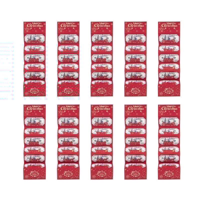 Sakerplus Foldable 6-Slot Christmas Red Envelope