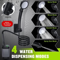 Sakerplus Portable Rechargeable Outdoor Camping Shower Pump