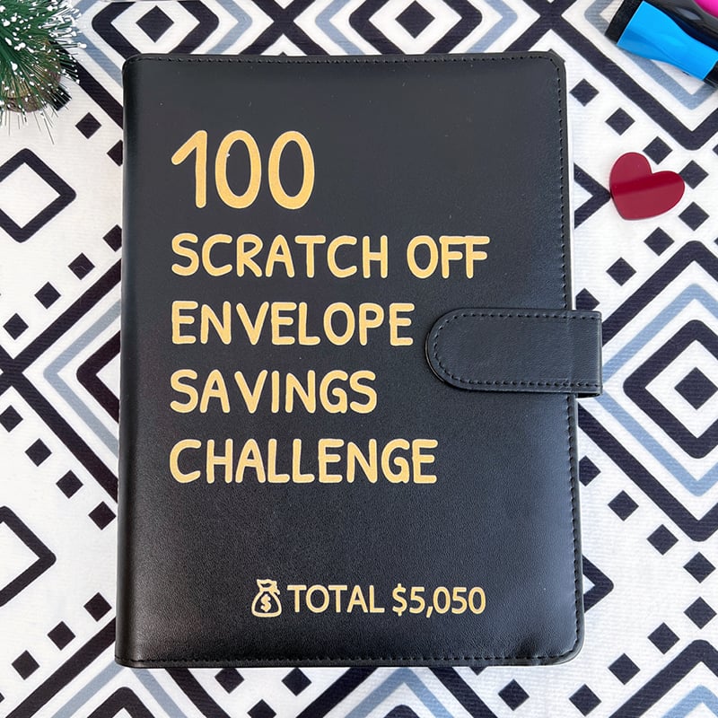 Scratch Off 100 Envelope Challenge Binder
