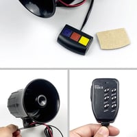 7 Tone Sound Mic PA Speaker Car Horn