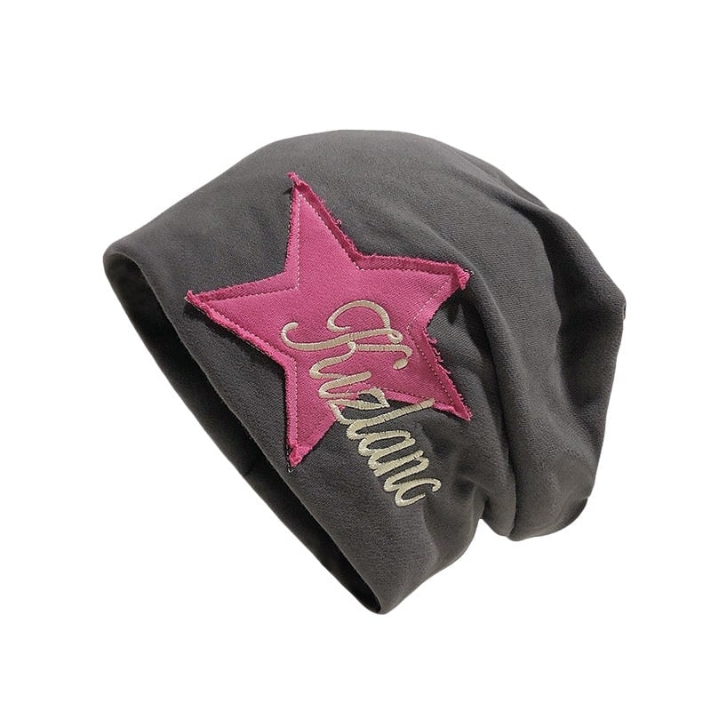 Star Pattern Knit Beanie