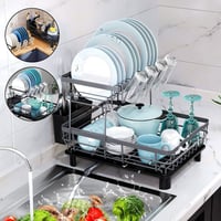 Foldable Over Sink Dish Drying Rack