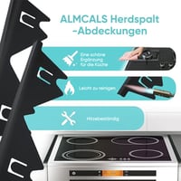 Ausziehbare Herdspaltabdeckung aus Edelstahl