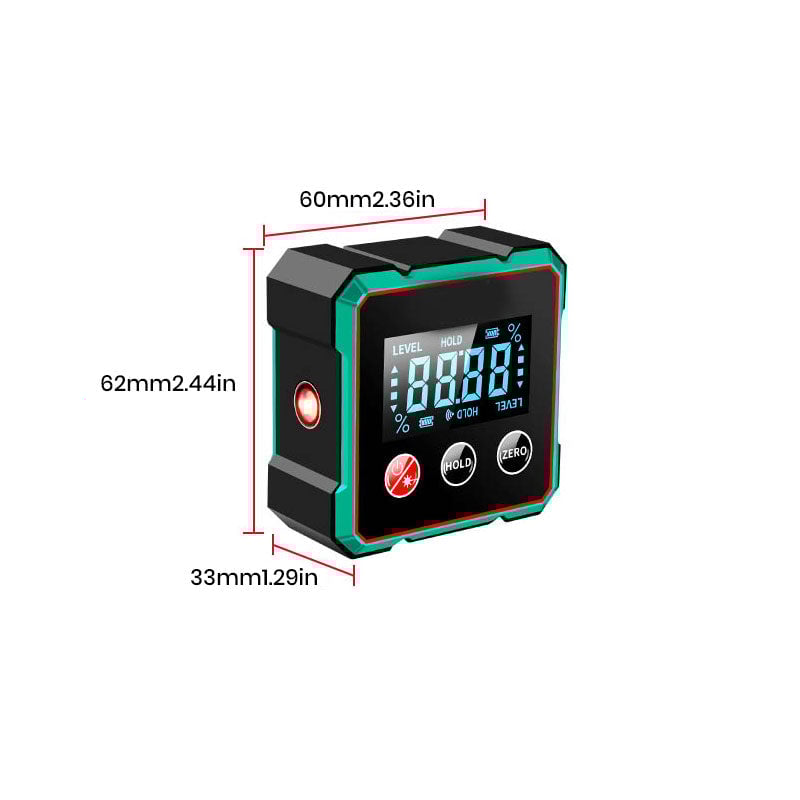 Digitales Doppelseitiges Laser-Magnet-Wasserwaage