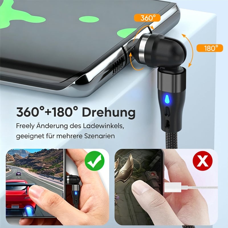 Magnetisches Schnellladekabel 3-in-1