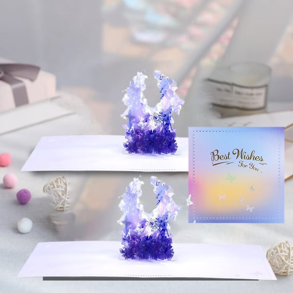 Scheda di ringraziamento della farfalla del fiore