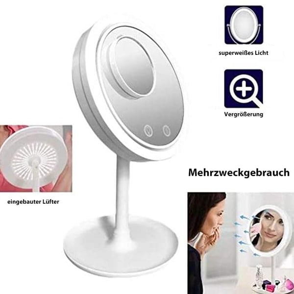 LED Schminkspiegel mit Lüfter