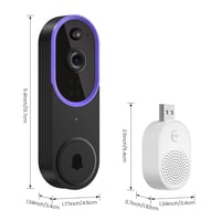 Wireless Smart Doorbell Camera – Outdoor Surveillance with HD Night Vision