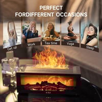 Eaglever Colorful Fireplace Flame Humidifier Aromatherapy Diffuser