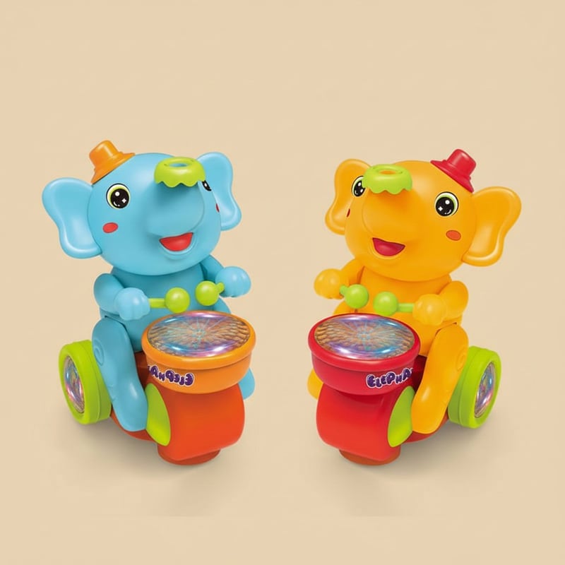 Interactive LED Elephant Toy for Toddlers & Kids with Realistic Sounds
