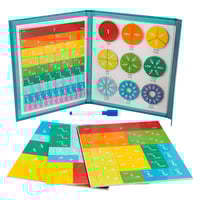 Montessori Magnetic Book Fraction Puzzle Designed for Kids