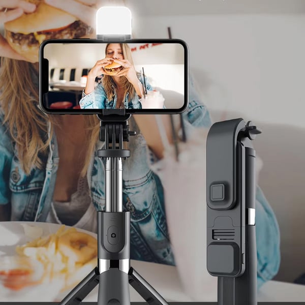 Selfie Stick-stativ med Bluetooth-fjernbetjening