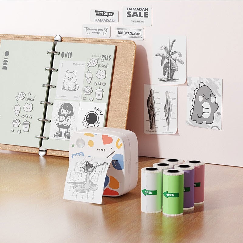 Mini Wireless Bluetooth Label Printer