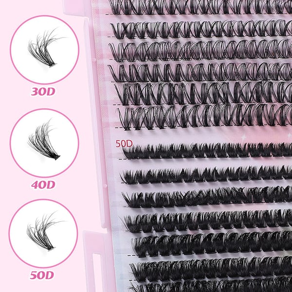 Natural Fluffy False Eyelash Extensions Set