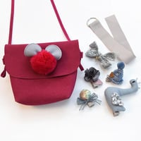 Kinder Tasche und Haarspangen Set