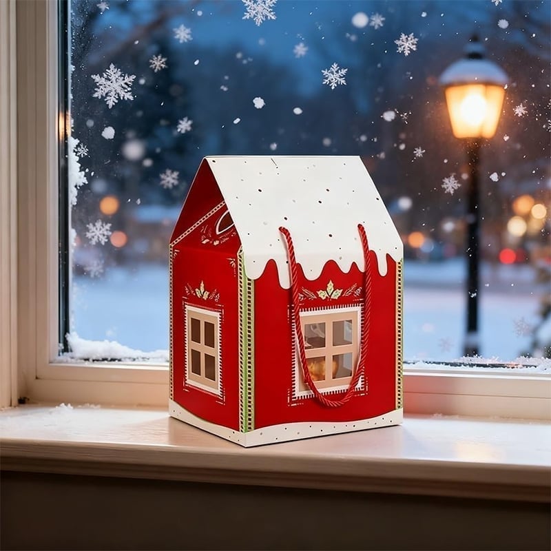 Weihnachtswunderland-Cottage-Geschenkbox