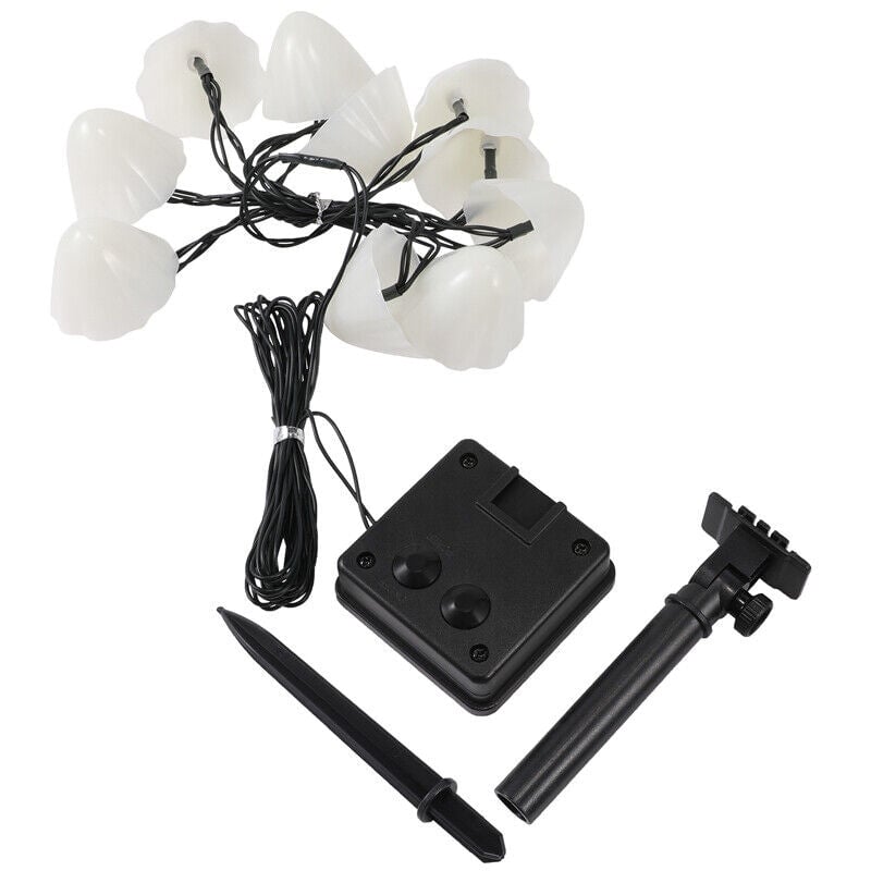Led Solar String Lights Ground Plug Mushroom Lights