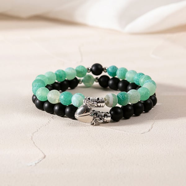 Couple Friendship Magnetic Heart Bracelet - 2 Pack