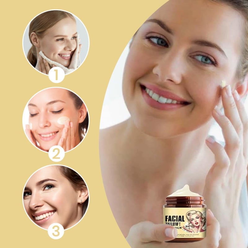 Baume au miel et au suif pour le visage
